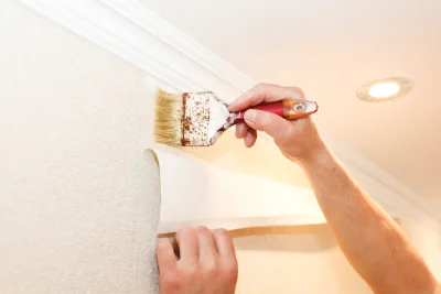 Pose de papier peint à Malicornay — revêtements muraux et toiles de verre